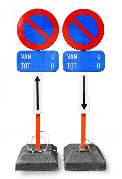 stoel houding Antecedent Verkeersborden - Aanbod - Officiële webshop Parkeerborden Gent - Verhuur en  verkoop van parkeerborden en signalisatie